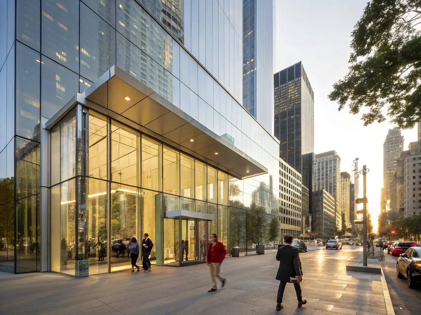 A photograph of a commercial building in Vancouver, BC, clad in sleek, modern metal siding, emphasizing its clean lines and contemporary aesthetic.
